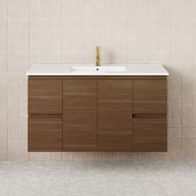Dolce 1200mm Walnut Wall Hung Single Vanity